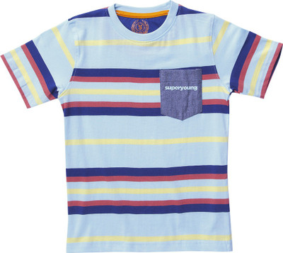 SuperYoung Striped Boy's Round Neck T-Shirt SuperYoung Striped Boy's Round Neck T-Shirt