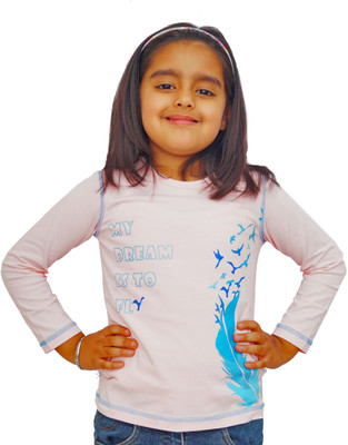 50% OFF on Naughty Ninos Printed Girl's Round Neck T-Shirt