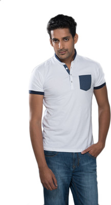 66% OFF on Mavango Solid Men's Polo T-Shirt