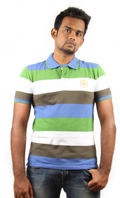 10% OFF on Rock Striped Men's Polo T-Shirt