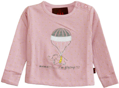 30% OFF on My Little Lambs Polka Print Baby Girl's Round Neck T-Shirt