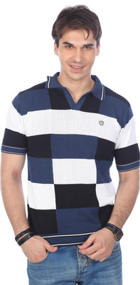 Stride Checkered Men's Polo T-Shirt