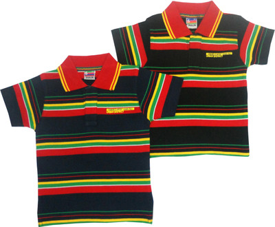 67% OFF on Shaun Striped Boy's Polo Neck T-Shirt 67% OFF on Shaun Striped Boy's Polo Neck T-Shirt