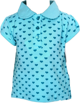 50% OFF on Bio Kid Printed Girl's Polo Neck T-Shirt