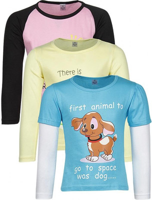 66% OFF on Gkidz Printed Girl's Round Neck T-Shirt