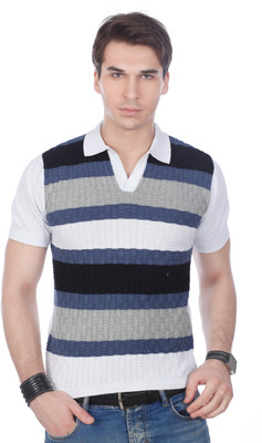 Stride Striped Men's Polo T-Shirt