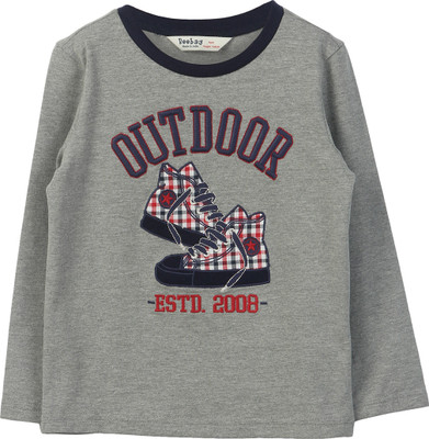 Beebay Solid Boy's Round Neck T-Shirt