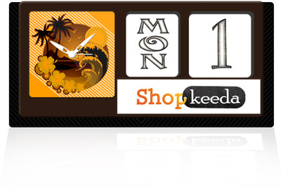 75% OFF on Shopkeeda Analog Yellow, Brown, Black Clock