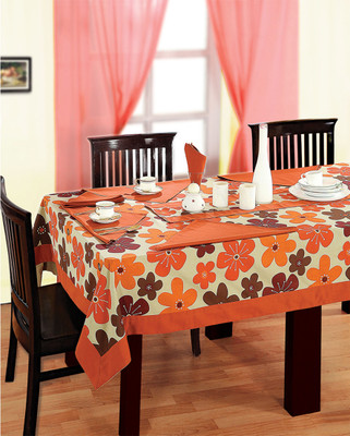 28% OFF on Swayam Printed 8 Seater Table Cover