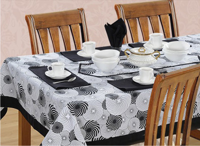 28% OFF on Swayam Printed 8 Seater Table Cover