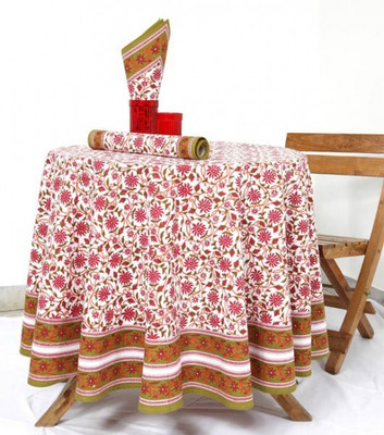 66% OFF on Chromatic Collection Floral 6 Seater Table Cover
