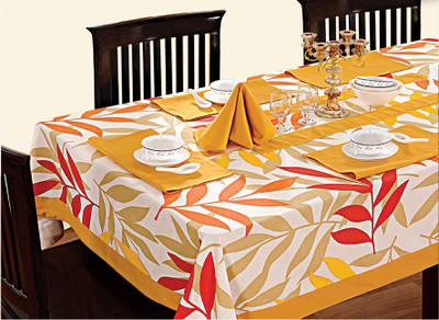 28% OFF on Swayam Printed 8 Seater Table Cover