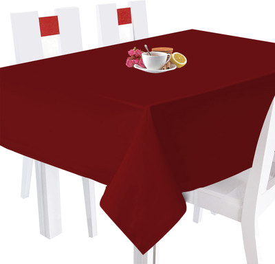 Smart Home Textile Printed 8 Seater Table Cover Red, Cotton