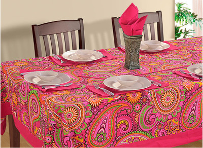 28% OFF on Swayam Printed 8 Seater Table Cover