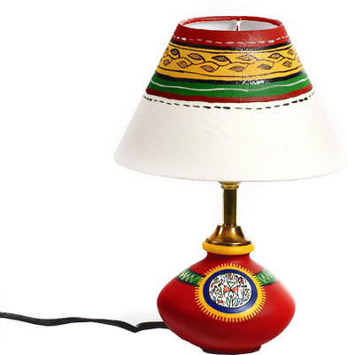 50% OFF on Aapno Rajasthan Multicolor Hand Painted Terracotta Base With Tribal Art Table Lamp 50% OFF on Aapno Rajasthan Multicolor Hand Painted Terracotta Base With Tribal Art Table Lamp