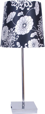 63% OFF on Diya Designs Silver Chrome Finish with Black & White designer Shade Table Lamp 63% OFF on Diya Designs Silver Chrome Finish with Black & White designer Shade Table Lamp