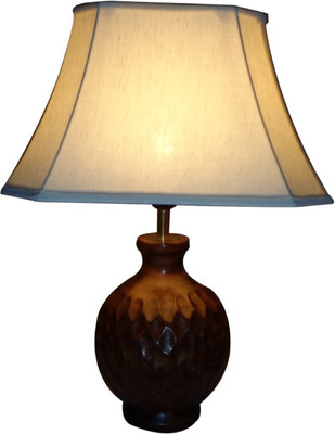 58% OFF on Diya Designs Wooden Round with Off White Shade Table Lamp 58% OFF on Diya Designs Wooden Round with Off White Shade Table Lamp