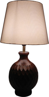 58% OFF on Diya Designs Wooden Round with Off White Shade Table Lamp 58% OFF on Diya Designs Wooden Round with Off White Shade Table Lamp