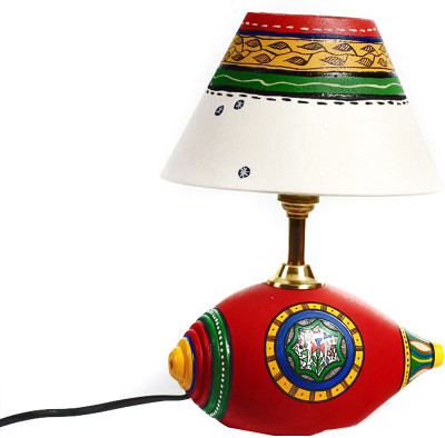 41% OFF on Aapno Rajasthan Shank Shape Terracotta Base With Fabric Shade Table Lamp 41% OFF on Aapno Rajasthan Shank Shape Terracotta Base With Fabric Shade Table Lamp