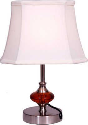 70% OFF on Diya Designs Dazzling Orange Chrome Finish with Off White Shade Table Lamp 70% OFF on Diya Designs Dazzling Orange Chrome Finish with Off White Shade Table Lamp