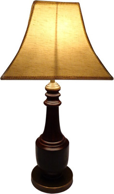 54% OFF on Diya Designs Wood and Brass with Off White Linen Shade Table Lamp 54% OFF on Diya Designs Wood and Brass with Off White Linen Shade Table Lamp