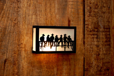 9% OFF on Logam Cowboy Metal Cut Wall Lamp 9% OFF on Logam Cowboy Metal Cut Wall Lamp