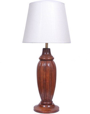 59% OFF on Diya Designs Long Solid Wooden with Off White Shade Table Lamp 59% OFF on Diya Designs Long Solid Wooden with Off White Shade Table Lamp