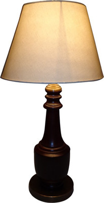 53% OFF on Diya Designs Wood and Brass with Off White Shade Table Lamp 53% OFF on Diya Designs Wood and Brass with Off White Shade Table Lamp