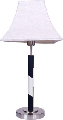 58% OFF on Diya Designs Black & White Designer with off white Shade Table Lamp 58% OFF on Diya Designs Black & White Designer with off white Shade Table Lamp