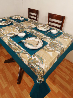58% OFF on Heritagefabs Blue Organic Cotton Table Linen Set