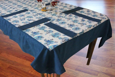27% OFF on Dekor World Blue Cotton Table Linen Set 27% OFF on Dekor World Blue Cotton Table Linen Set