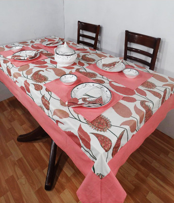 68% OFF on Heritagefabs Pink Organic Cotton Table Linen Set 68% OFF on Heritagefabs Pink Organic Cotton Table Linen Set