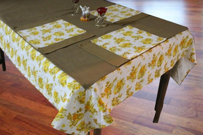 20% OFF on Dekor World Yellow Cotton Table Linen Set