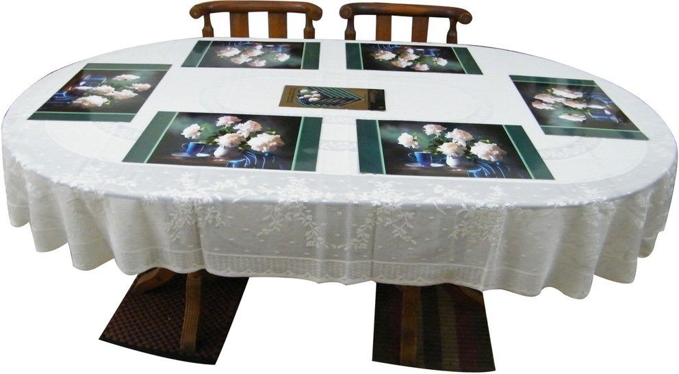53% OFF on The Fancy Mart Rectangular Pack of 6 Table Placemat