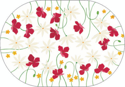 Freelance Oval Pack of 6 Table Placemat
