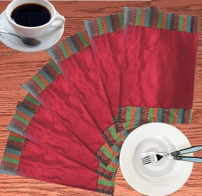 43% OFF on Dekor World Rectangular Pack of 6 Table Placemat 43% OFF on Dekor World Rectangular Pack of 6 Table Placemat