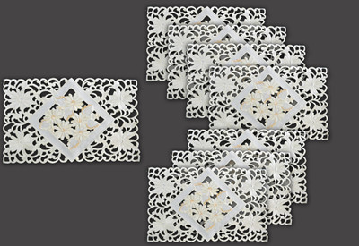 25% OFF on Rhymes Rectangular Pack of 8 Table Placemat