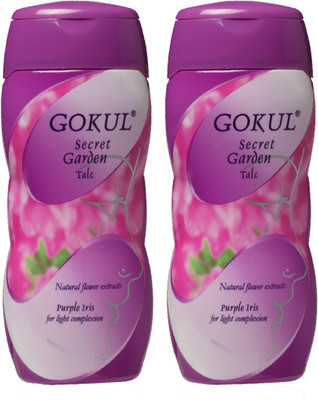 Gokul Secret Garden Talc Purple Iris (Pack of 2) Gokul Secret Garden Talc Purple Iris (Pack of 2)
