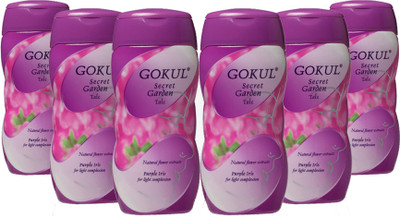 5% OFF on Gokul Secret Garden Talc Purple Iris (Pack of 6) 5% OFF on Gokul Secret Garden Talc Purple Iris (Pack of 6)