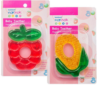 10% OFF on Healthbuddy Noknok Baby Teether, Apple & Pineapple, 1 Pc Each Unflavoured 10% OFF on Healthbuddy Noknok Baby Teether, Apple & Pineapple, 1 Pc Each Unflavoured
