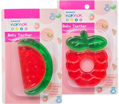 10% OFF on Healthbuddy Noknok Baby Teether, Apple & Watermelon, 1 Pc Each Teether 10% OFF on Healthbuddy Noknok Baby Teether, Apple & Watermelon, 1 Pc Each Teether