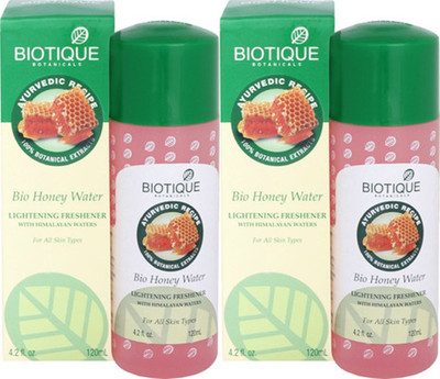 Biotique Honey Water Lightening Freshener Pack Of 2 120 ml