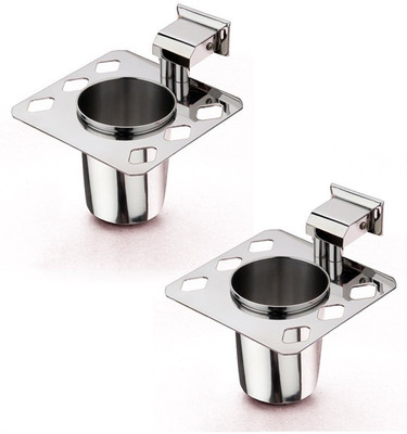 31% OFF on Doyours 2 Pieces Stainless Steel Toothbrush Holder Wall Mount