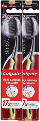 7% OFF on Colgate Slim Soft Charcoal Black Toothbrush2 Black 7% OFF on Colgate Slim Soft Charcoal Black Toothbrush2 Black