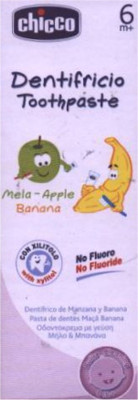 Chicco Dentifricio Toothpaste Apple and Banana Toothpaste Chicco Dentifricio Toothpaste Apple and Banana Toothpaste