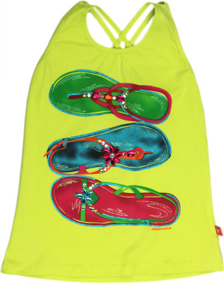 Vitamins Casual Sleeveless Printed Girl's Top
