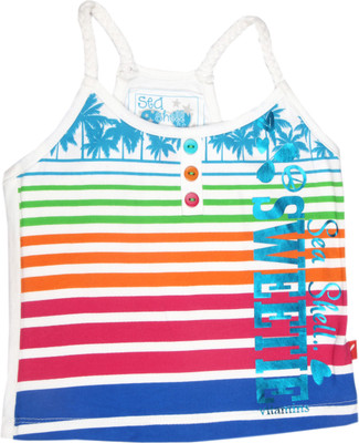Vitamins Casual Sleeveless Graphic Print Girl's Top