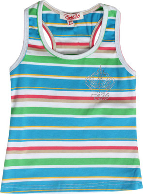 Eight 26 Casual Sleeveless Striped Girl's Top