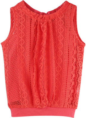 25% OFF on Oye Casual Sleeveless Self Design Baby Girl's Top
