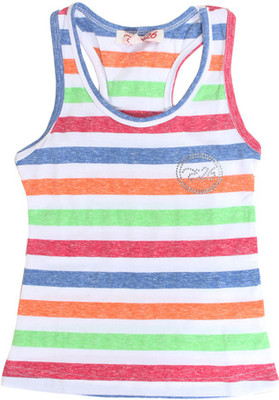 Eight 26 Casual Sleeveless Striped Girl's Top Eight 26 Casual Sleeveless Striped Girl's Top